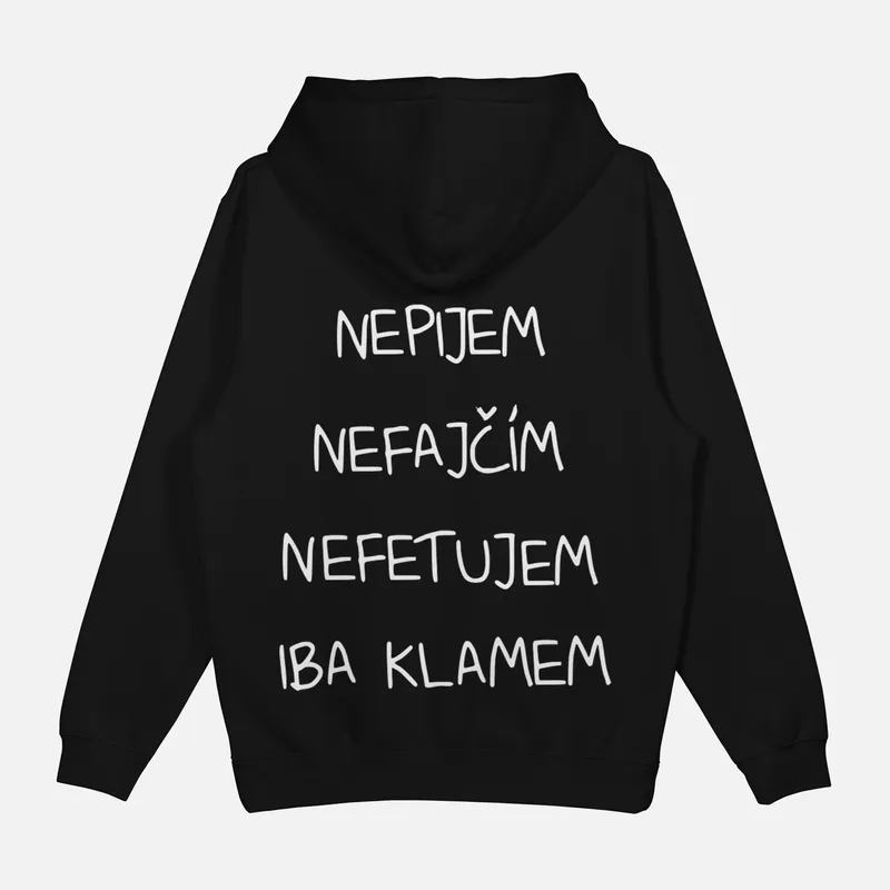 Mikina „Nepijem nefajčím nefetujem“