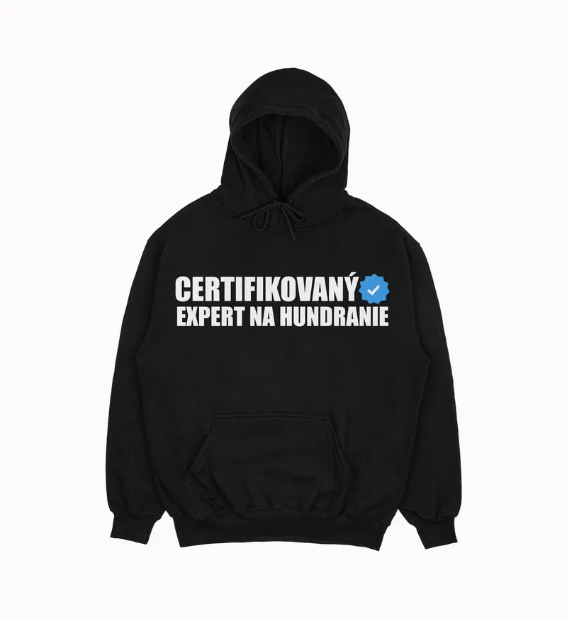 Mikina „Certifikovaný expert na hundranie“