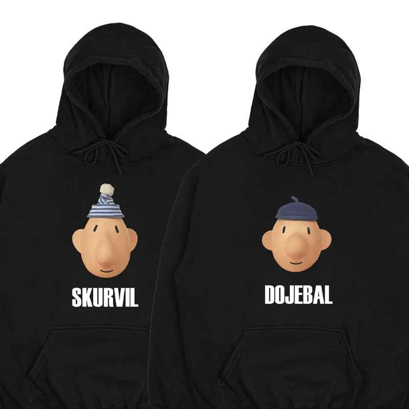 Mikiny párové „Sk*rvil/Doj*bal“ (2pack) Pat a Mat-Slovenská verzia