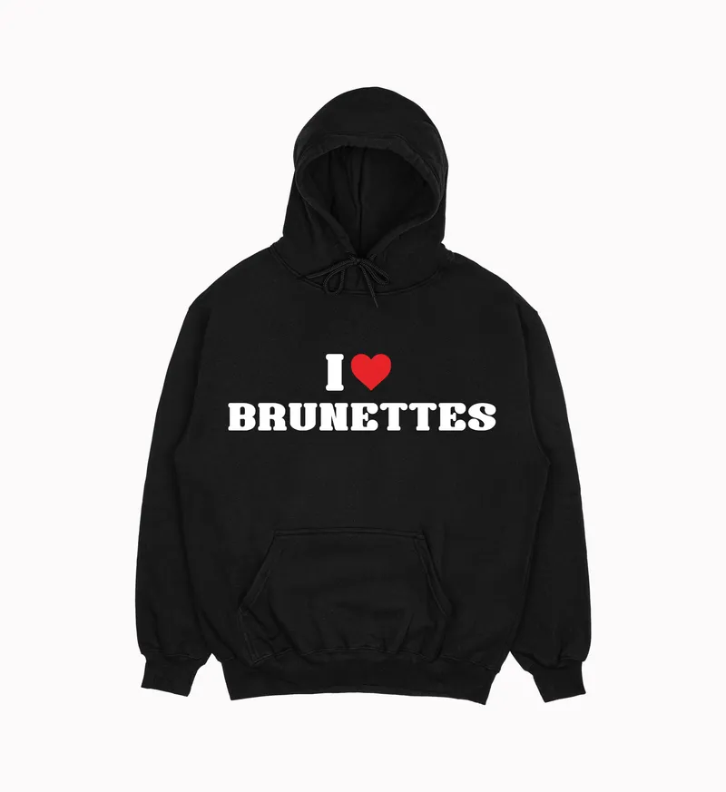 Mikina „I love brunettes“
