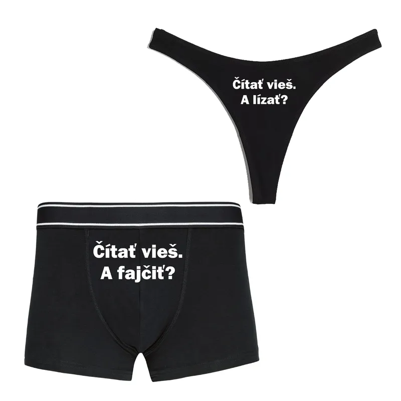 Spodné prádlo „Čítať vieš?“ (2pack)