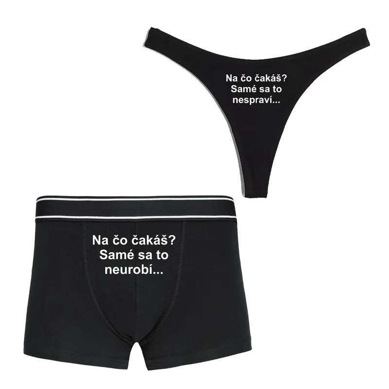Spodné prádlo „Na čo čakáš?“ (2pack)