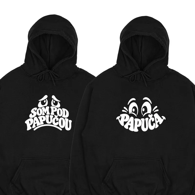 Mikiny párové „Som pod papučou/Papuča“ (2pack)