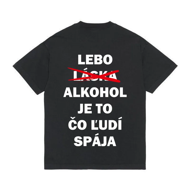 Tričko „Alkohol ľudí spája“