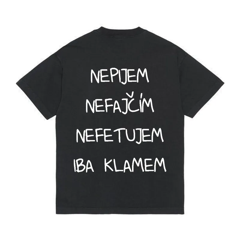Tričko „Nepijem nefajčím nefetujem“