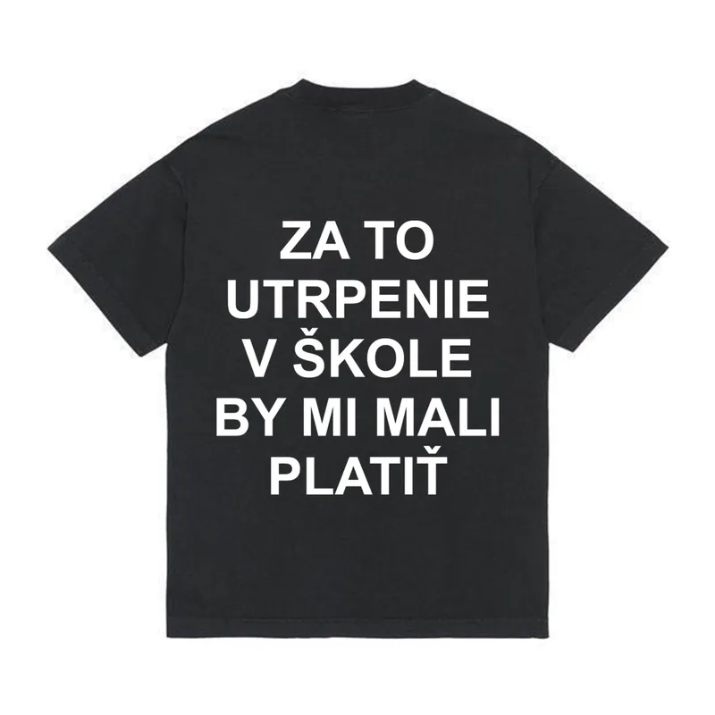 Tričko „Utrpenie v škole“