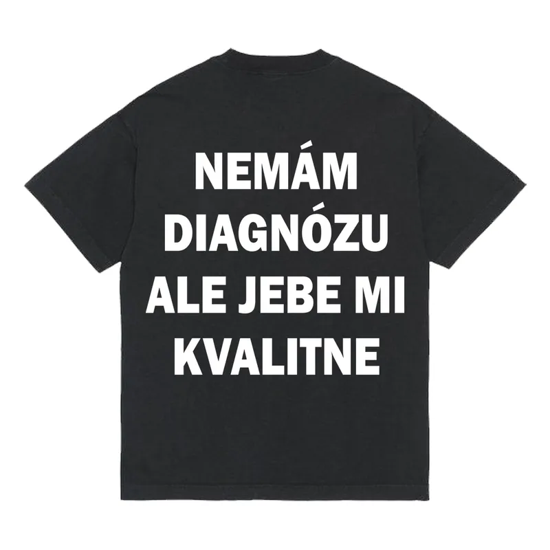 Tričko „Diagnóza“ chrbát