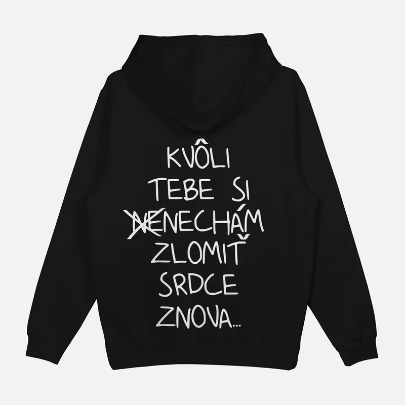 Mikina „Nenechám zlomiť srdce“