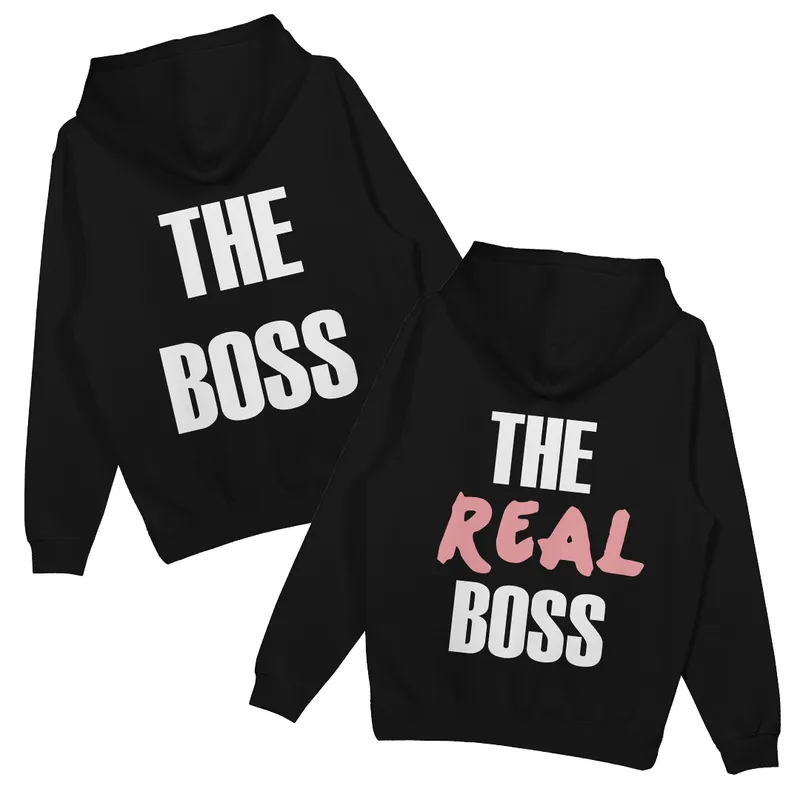 Mikiny párové „The boss/The real boss“ (2pack)