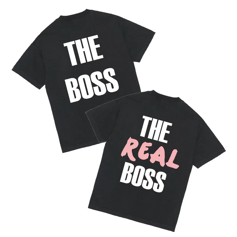 Tričká párové „The boss/The real boss“ (2pack)