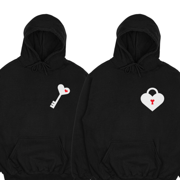 Mikiny párové "Zámok/Kľúč" (2pack)