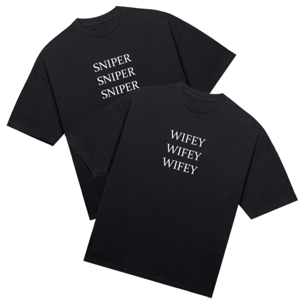 Tričká párové "Sniper/Wifey" (2pack)