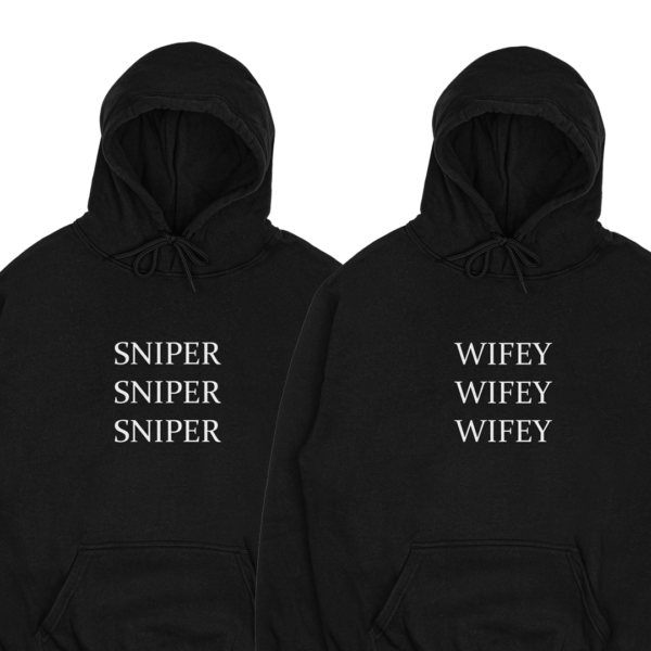 Mikiny párové "Sniper/Wifey" (2pack)