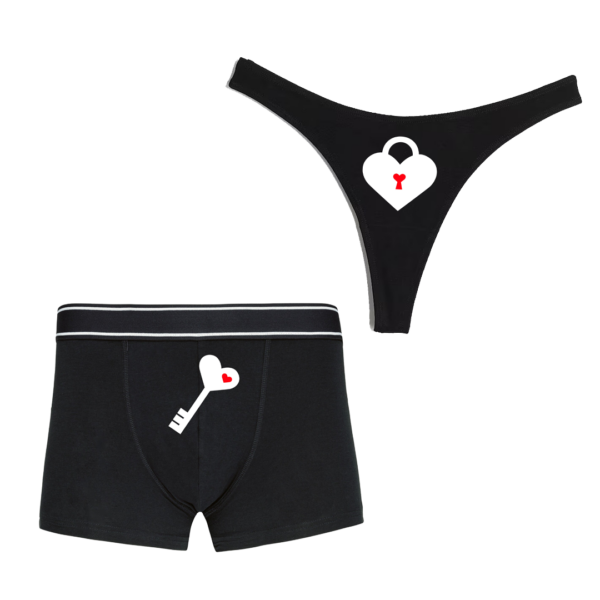 Spodné prádlo "Zámok/Kľúč" (2pack)