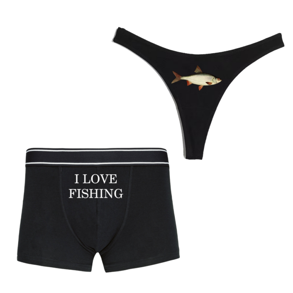 Spodné prádlo "I love fishing/Fish" (2pack)