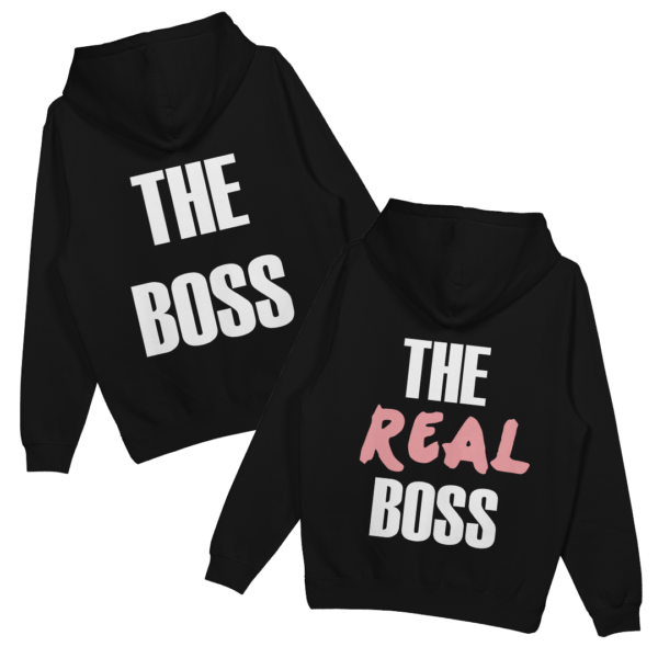 Mikiny párové "The boss/The real boss" (2pack)