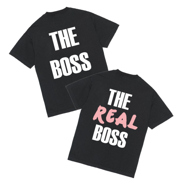 Tričká párové "The boss/The real boss" (2pack)