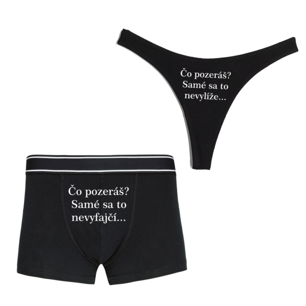 Spodné prádlo "Čo pozeráš?" (2pack)