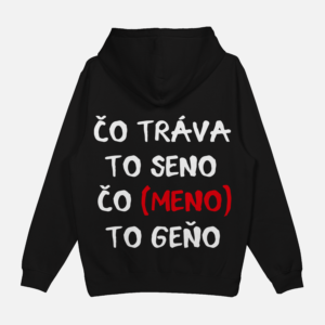 Mikina "Čo tráva to seno" custom