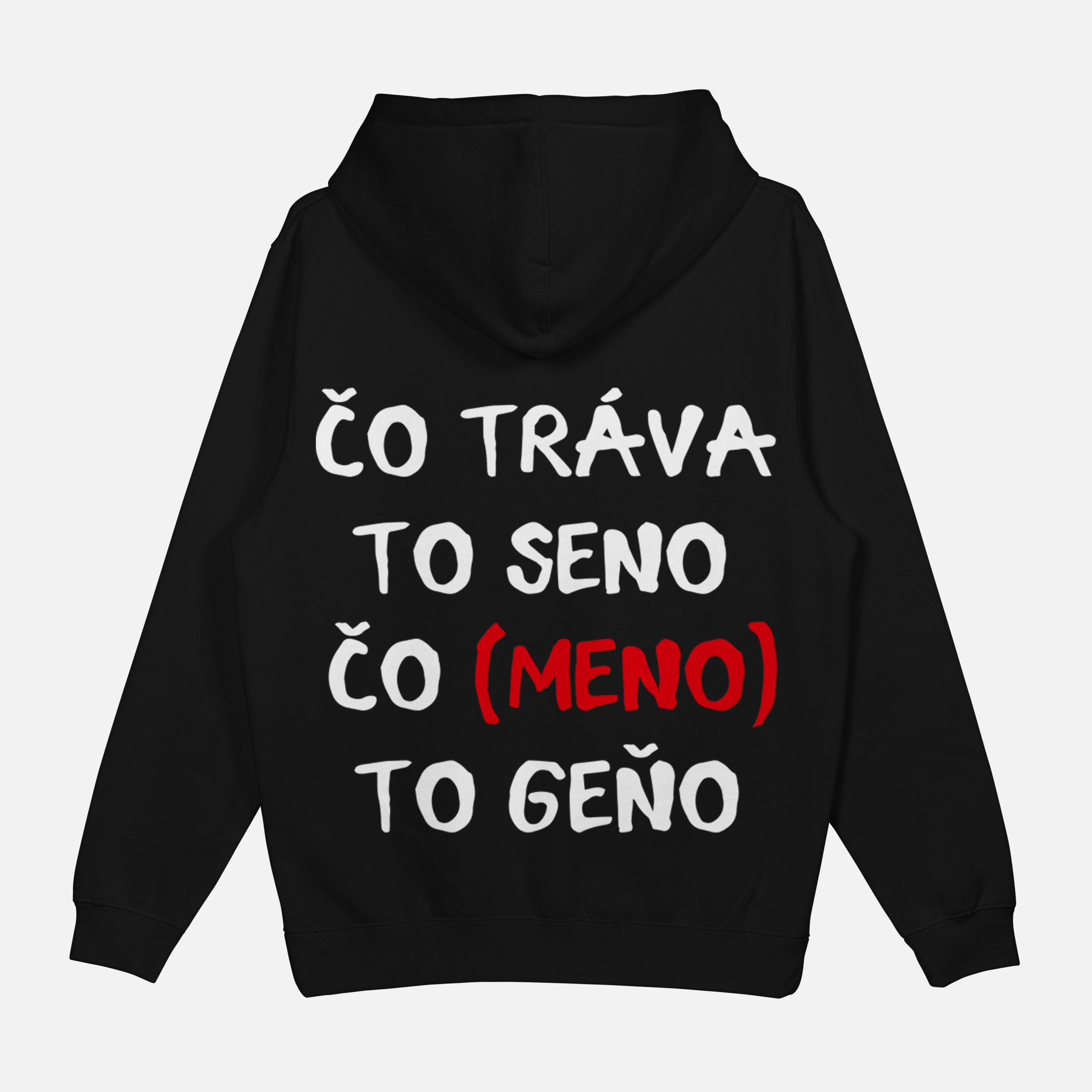Mikina "Čo tráva to seno" custom
