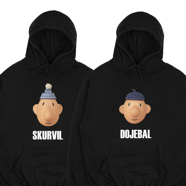 Mikiny párové "Sk*rvil/Doj*bal" (2pack) Pat a Mat-Slovenská verzia