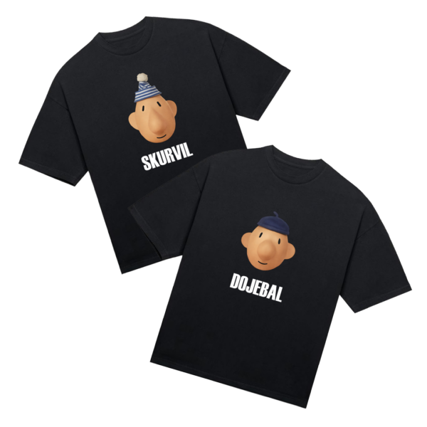 Tričká párové "Sk*rvil/Doj*bal" (2pack) Pat a Mat-Slovenská verzia
