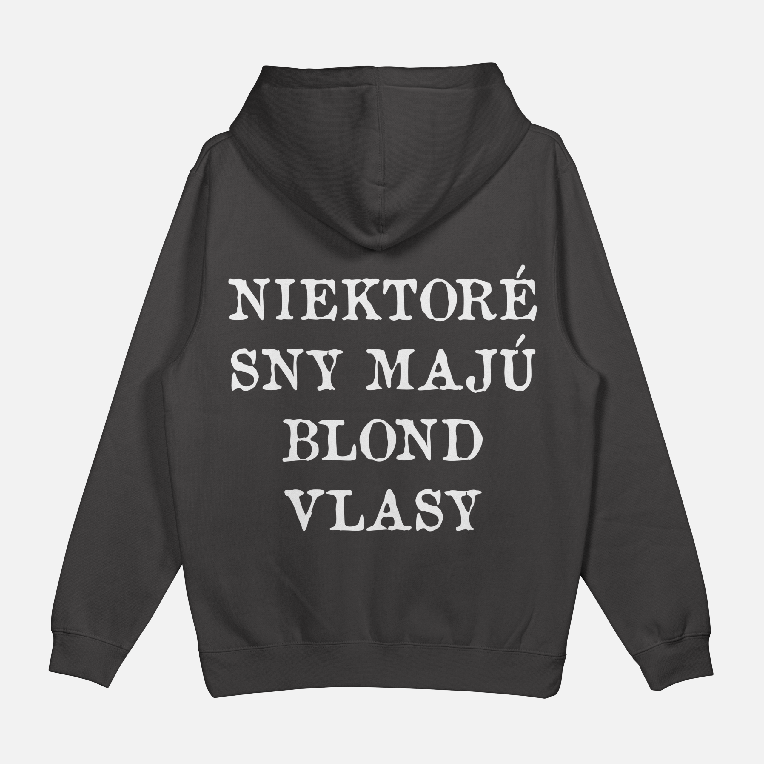 Mikina "Niektoré sny majú blond vlasy" – Obrázok 2