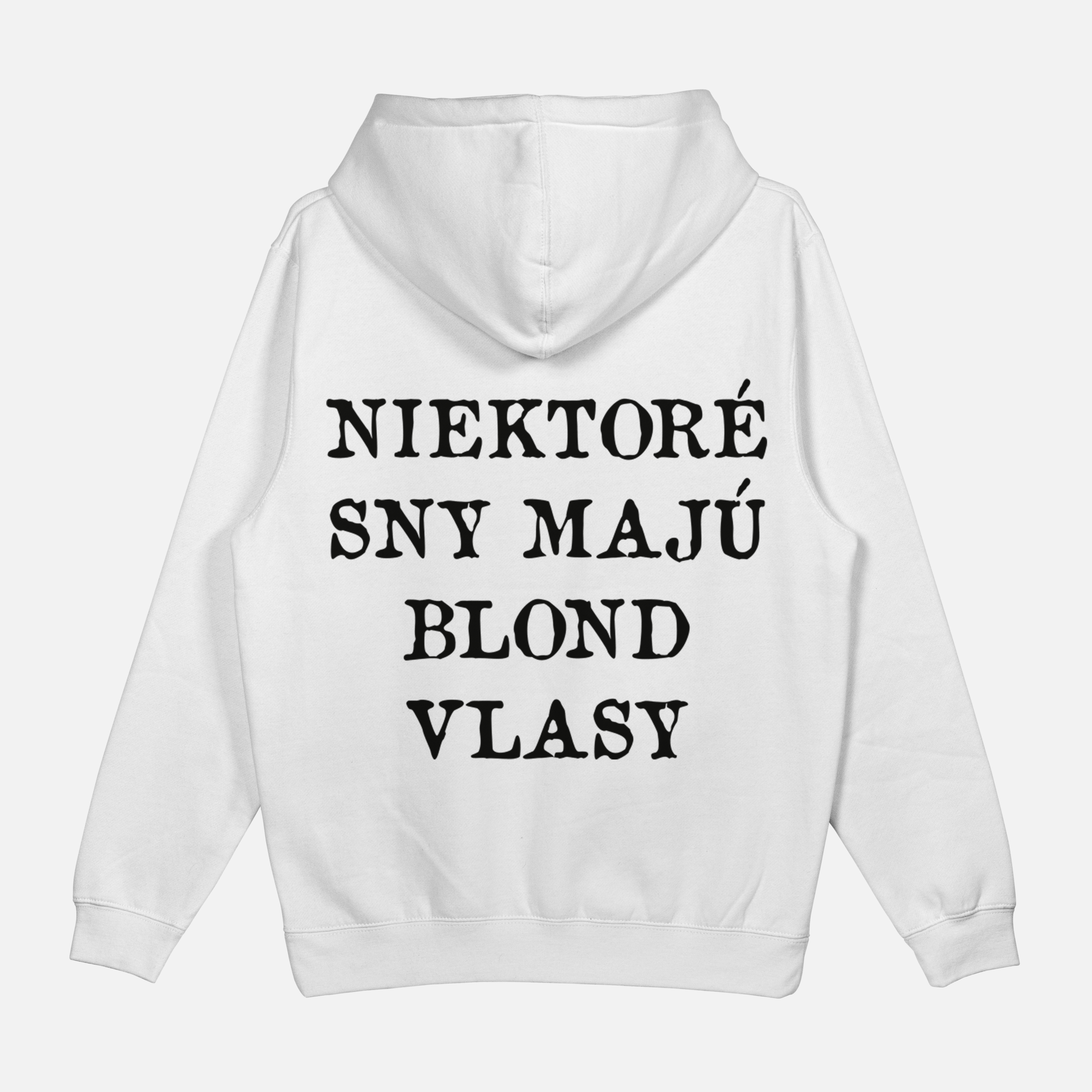 Mikina "Niektoré sny majú blond vlasy" – Obrázok 3