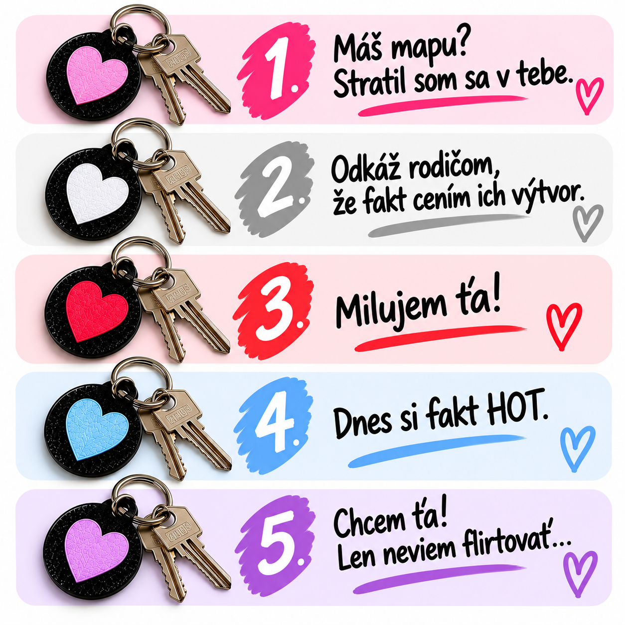 Odkazíky-komplimenty 5ks