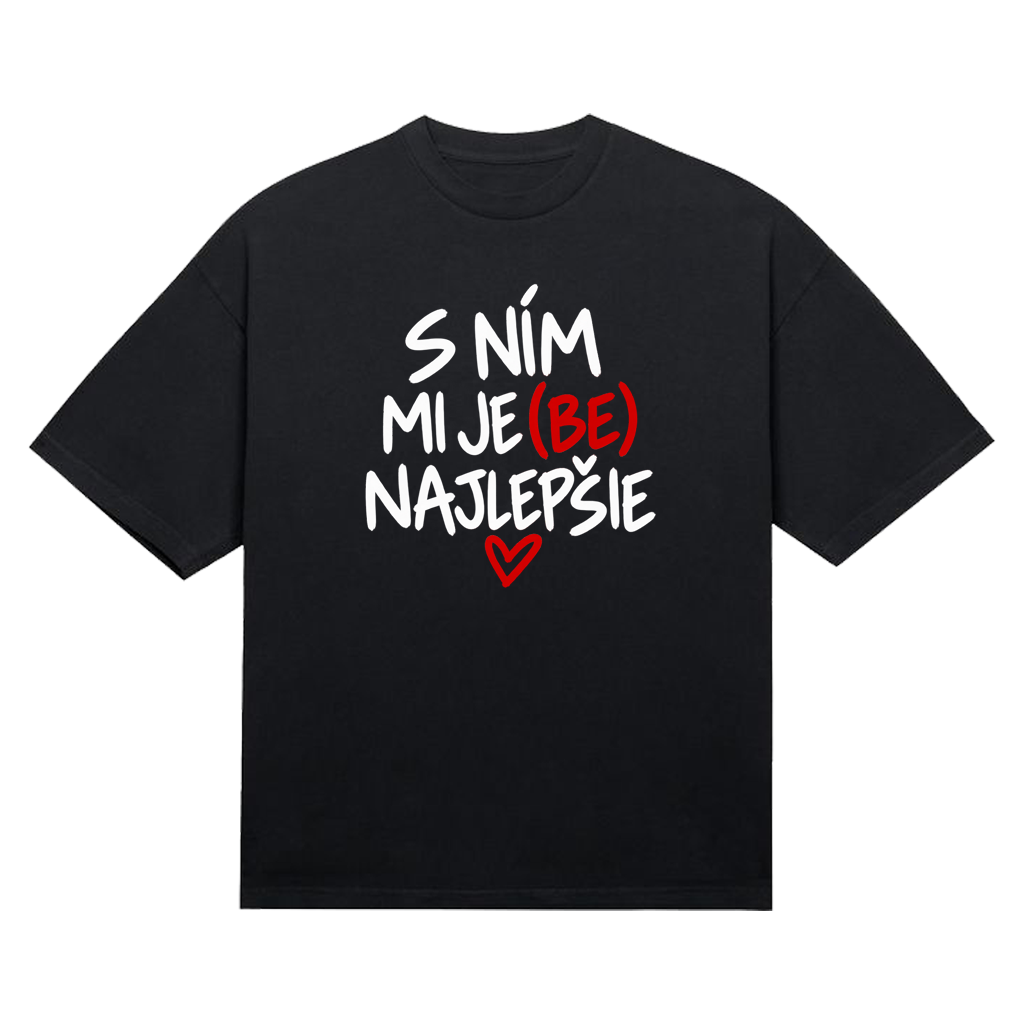Tričká párové "S ním mi je(be)najlepšie/S ňou mi je(be)najlepšie" (2pack) – Obrázok 2